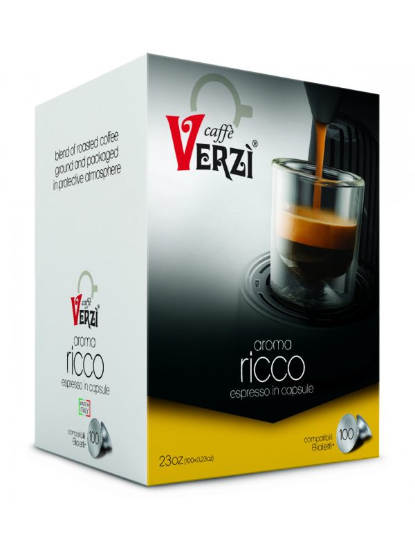Verzi Aroma Ricco (100kapsula) , e pershtatshme per Bialetti