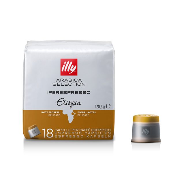 Illy Ethiopia  (18 kapsula), te pershtatshme per sistemin Illy Iperespresso