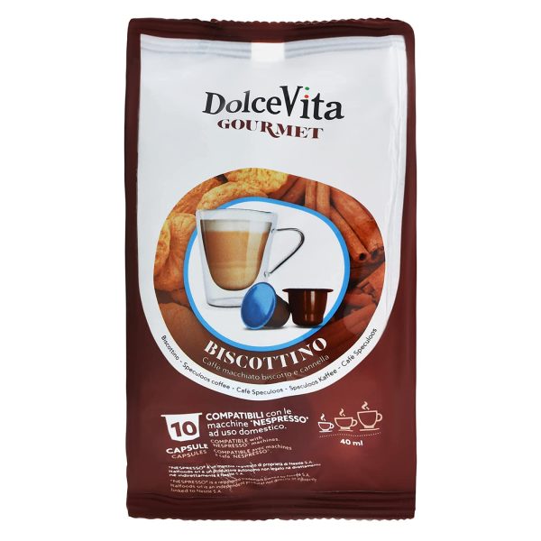 Dolce Vita Biscottino (10 kapsula ) , e pershtatshme per Nespresso