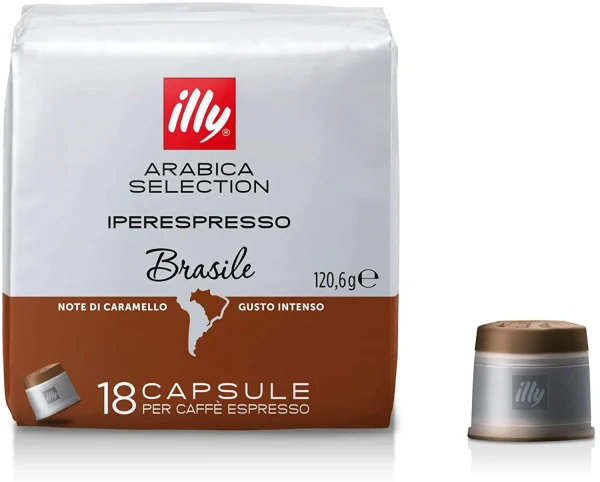 Illy Brasile  (18 kapsula), te pershtatshme per sistemin Illy Iperespresso