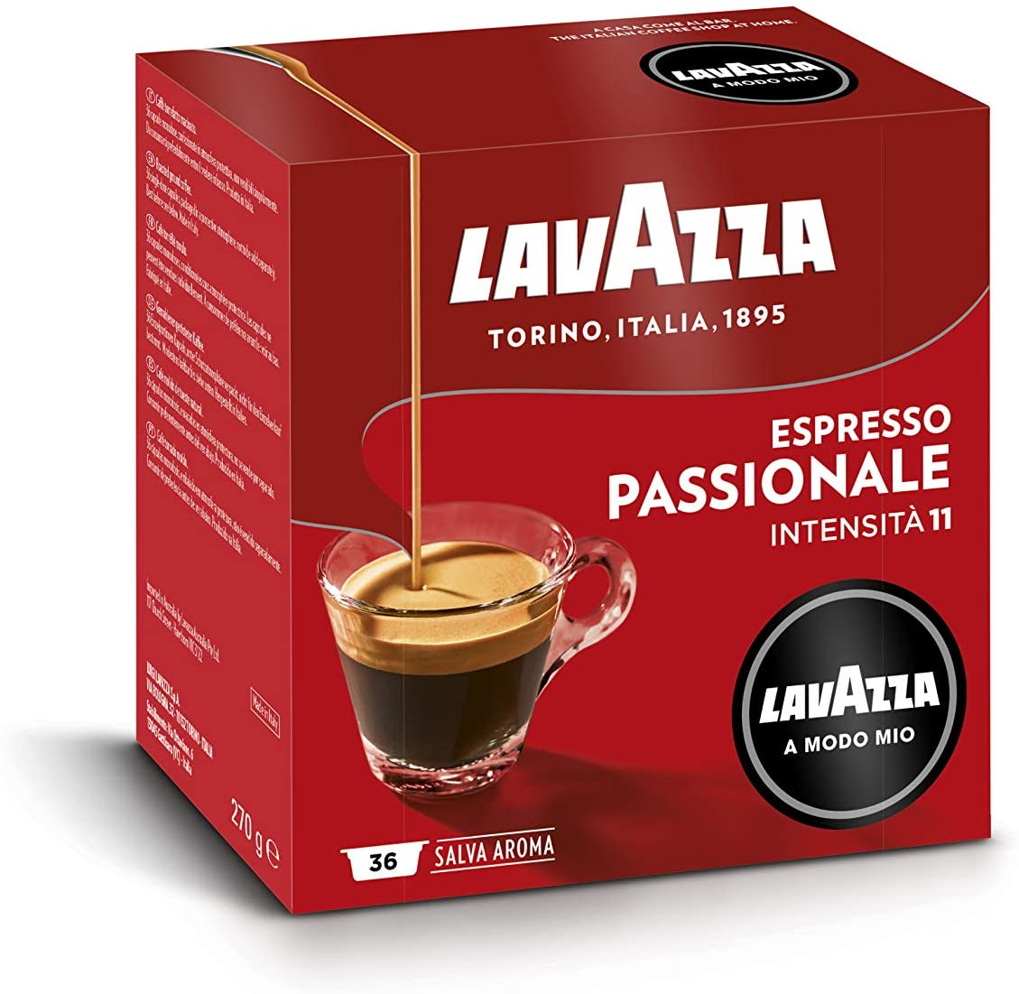 Lavazza Espresso Passionale (36 kapsula) e pershtatshme per A Modo Mio Tuttocapsule Albania