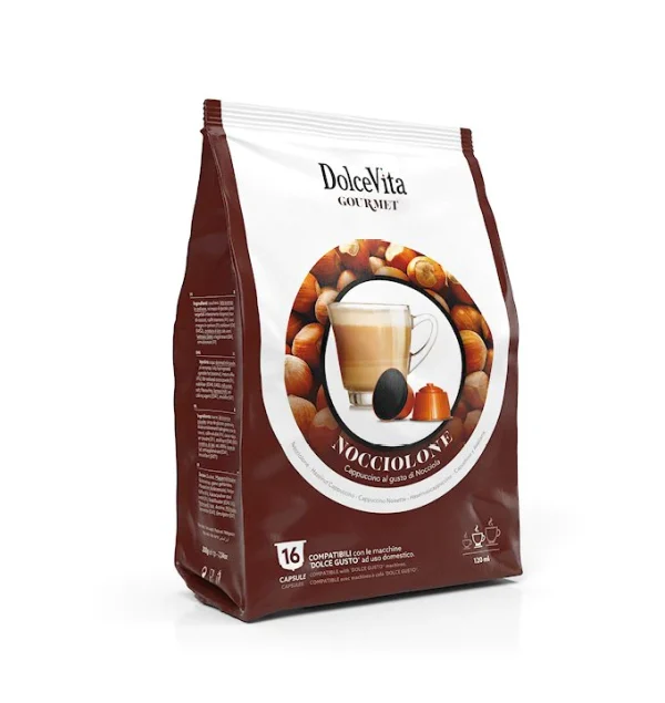 Dolce Vita Biscottino (16 kapsula ) , e pershtatshme per Nescafè® Dolce Gusto®