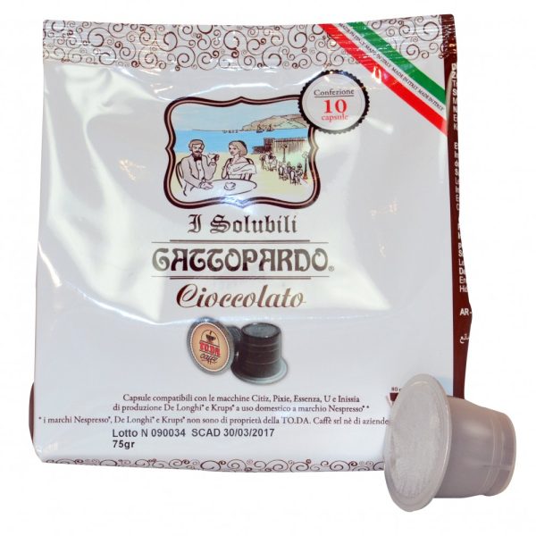 Gattopardo Cioccolato (10 kapsula) e pershtatshme per Nespresso